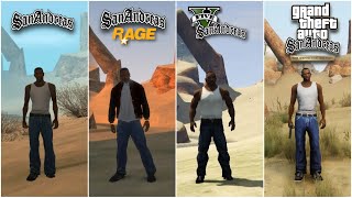 PLAYING ALL VERSIONS OF GTA SAN ANDREAS [upl. by Nrehtak]