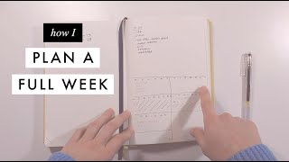 Week Planner Example amp Free class to Schedule your weekly tasks when you feel overwhelmed [upl. by Akenahc285]