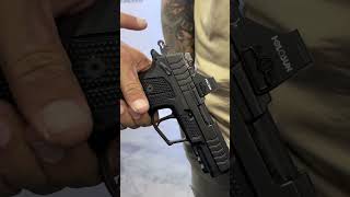 New TRIPLE ACTION Pistol What🤯 bladeshow youtubeshorts shortsvideo pistol edc [upl. by Tootsie]