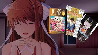 Asking Monika if she reads manga  Monika After Story A DDLC Mod justmonika [upl. by Nabla]