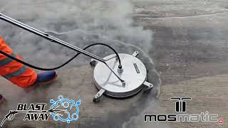 Concrete cleaning with the Mosmatic 21 Inch [upl. by Intihw725]