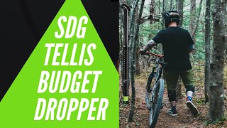 How to Install a Dropper Post  SDG Tellis Best Budget Dropper Seatpost [upl. by Janie144]