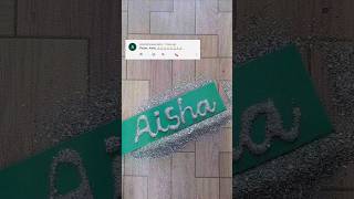 Glitter name art shorts ytshorts calligraphy viralvideo trending trendingshorts shortvideo [upl. by Aerdnak794]