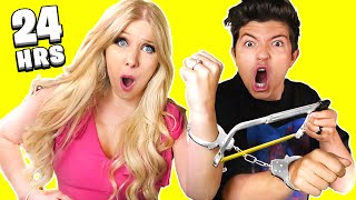 Handcuffed To MY WIFE for 24 HOURS  Challenge [upl. by Ydasahc]