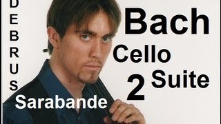 Alexandre Debrus cello plays Bach Sarabande Cello Suite N°2 BWV 1008  Live 1997 [upl. by Leiruh]