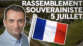 Journée Souverainiste du 5 juillet  venez nombreux  🇫🇷 [upl. by Esirrehc513]