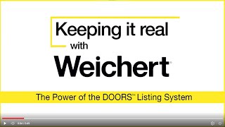 Keeping It Real With Weichert The Power of the DOORS Listing System [upl. by Annauqaj]