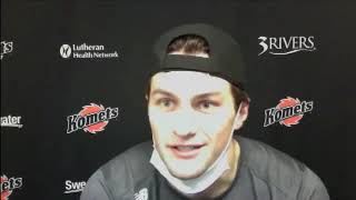 Fort Wayne natives Leef Siebenaler set to suit up for Komets [upl. by Odlonra]