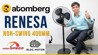 Atomberg Renesa 400mm Pedestal Fan Review  Remote Control High Speed BLDC Motor amp Silent NEW✌️ [upl. by Azila]