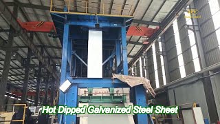 g40  g90 anti finger  oiled  passivated zinc hot dip galvanized steel sheet [upl. by Darrel]