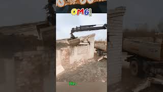 demolitionvideo crane excavators excavator cutebaby3 [upl. by Sherborne]