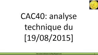 Le CAC 40 abandonne du terrain Set up quotinside barquot en vue [upl. by Medwin]