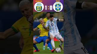 Argentina 🇦🇷 vs Brazil 🇧🇷 🏆⚔️ Copa America Final Highlights football shorts highlights [upl. by Ranitta397]