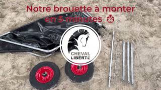 Brouette démontable Cheval Liberté [upl. by Inalial84]