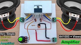 Simple amp Super HiFi Stereo Bass Amplifier  How to Make Amplifier Using TDA7297 IC  Powerful [upl. by Barstow393]