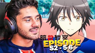 LÉPREUVE DU POTEAU  ASSASSINATION CLASSROOM SAISON 2 EPISODE 5 amp 6 REACTION FR [upl. by Eiznekcam]