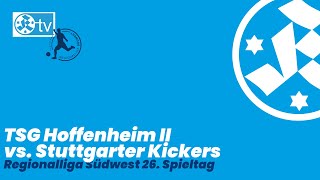 26 Spieltag Regionalliga Südwest  Stimmen zum Spiel TSG Hoffenheim II  Stuttgarter Kickers [upl. by Euhsoj]