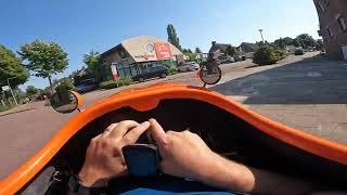 POV Velomobile driving [upl. by Aniez]