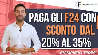 Paga gli F24 con SCONTO dal 20 al 35 acquistando Crediti Fiscali [upl. by Horst]