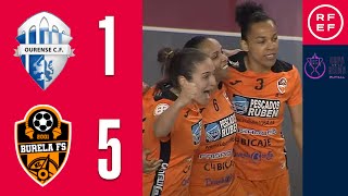 RESUMEN  Ourense CF Envialia 15 Pescados Rubén Burela  Copa de La Reina Futsal 2022  Cuartos [upl. by Lytton]