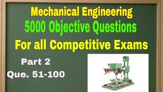 5000 Objective Questions of Mechanical Engineering ll Drilling Machine ll Que 51100 ll Video 2 [upl. by Powers623]