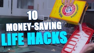 10 MoneySaving LIFE HACKS To Try At Home [upl. by Rexer]