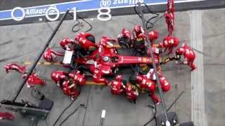 Ferrari F1 Pit Stop Perfection Slow Motion [upl. by Neetsirk524]