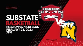 SUBSTATE BOYS BASKETBALL Hesston vs NickersonFebruary 28 2023 [upl. by Aderf942]