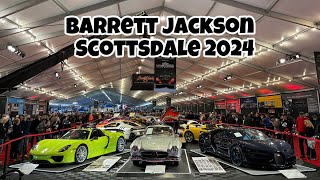 2024 Barrett Jackson Scottsdale  Walk Through  Carbon Bugatti Chiron  Rimac Nevera  MUCH MORE [upl. by Elberta]