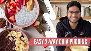 Chia Seed Pudding Recipe 2 way  Easy amp Healthy breakfast ideas  chocolate chia seed pudding recipe [upl. by Rey408]