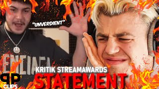 Papaplatte stellt sich der Kritik der Streamawards [upl. by Keryt180]