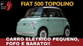 CARRO ELÉTRICO PEQUENO FOFO E BARATO CONHEÇA O FIAT TOPOLINO OU FIAT 500 [upl. by Barboza]