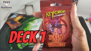 KeyForge  Tokens of Change  Deck 1 [upl. by Settle45]