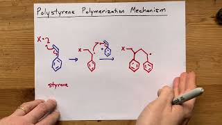 Polystyrene Polymerization Mechanism [upl. by Keyte]