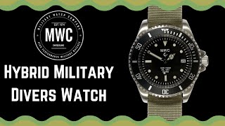 MWC 300m  1000ft Stainless Steel Hybrid Military Divers Watch [upl. by Ahsito]