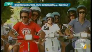 Hamburger contro Vespa Trump dichiara guerra al Made in Italy [upl. by Rebmetpes]