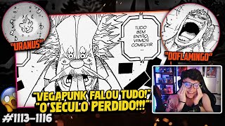 REVELAÇÕES ONE PIECE  LENDO O MANGÁ  Capítulos 1113 a 1116 [upl. by Bogie]