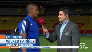 Declaraciones de Wuilker Fariñez figura del Millonarios 11 Nacional Fecha 9 Liga Águila 2019I [upl. by Teria208]