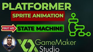 platformer game state machine in gamemaker studio for animate player [upl. by Latsyk]