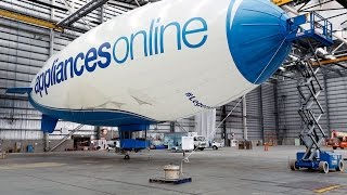 Timelapse of the Appliances Online Legendary Blimp being constructed in a hangar  Appliances Online [upl. by Jamin]