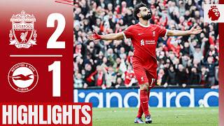 Salah amp Diaz Goals in Comeback Win  Liverpool 21 Brighton  Highlights [upl. by Lindner778]