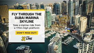 XLine Dubai Marina The Longest Urban Zipline in The World  Platinumlistnet [upl. by Dorkas]