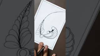 art easyzentangle drawing zentanglepatterns doodle zentanglepatternsforbeginners artdrawing [upl. by Euginomod]