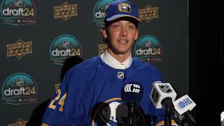 2024 NHL Draft Selections Ryerson Leenders 202nd Overall Buffalo Sabres [upl. by Barbey]