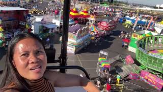 Meadowlands State Fair In East Rutherford funfair ride food [upl. by Ailegra]