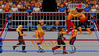 WWF RAW 1994  Royal Rumble  Sega Genesis Gameplay [upl. by Ninel]