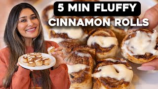 Make Cinnamon Rolls with 4 Ingredients  Airfryer I Low Carb [upl. by Clementina]