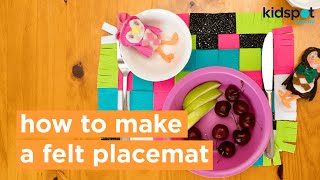 Make mealtimes more fun with easy DIY colourful placemats [upl. by Rocco]