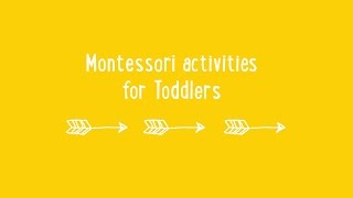 Montessori Activities for toddlers [upl. by Nimrahc]