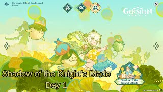 Swordsman Simple and Solid  Score 11700  Shadow of the Knights Blade Day 1  Genshin Impact [upl. by Mahla833]